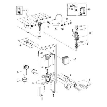 RAPID SL, CADRU CU REZERVOR WC INCASTRAT GD2 PENTRU VAS WC SUSPENDAT